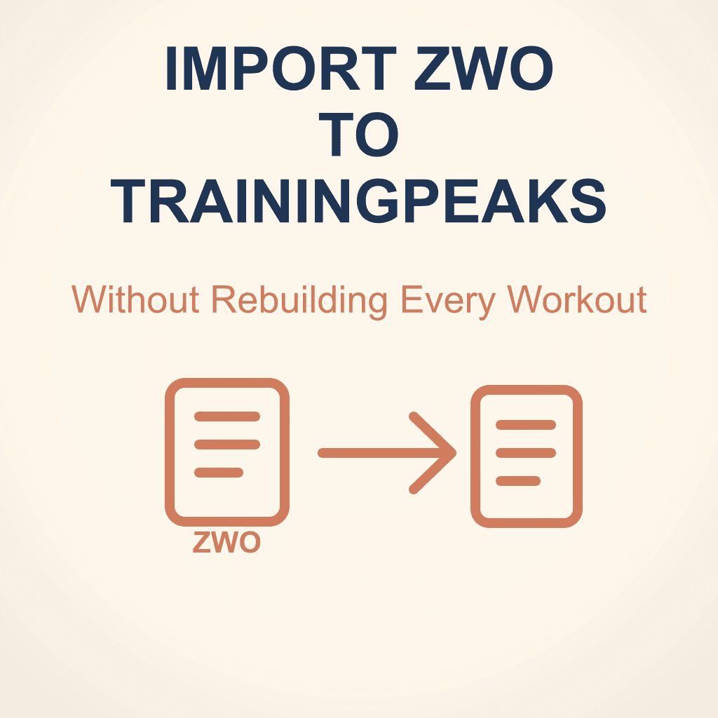 How to Import ZWO Workouts to TrainingPeaks Without Rebuilding Them Manually